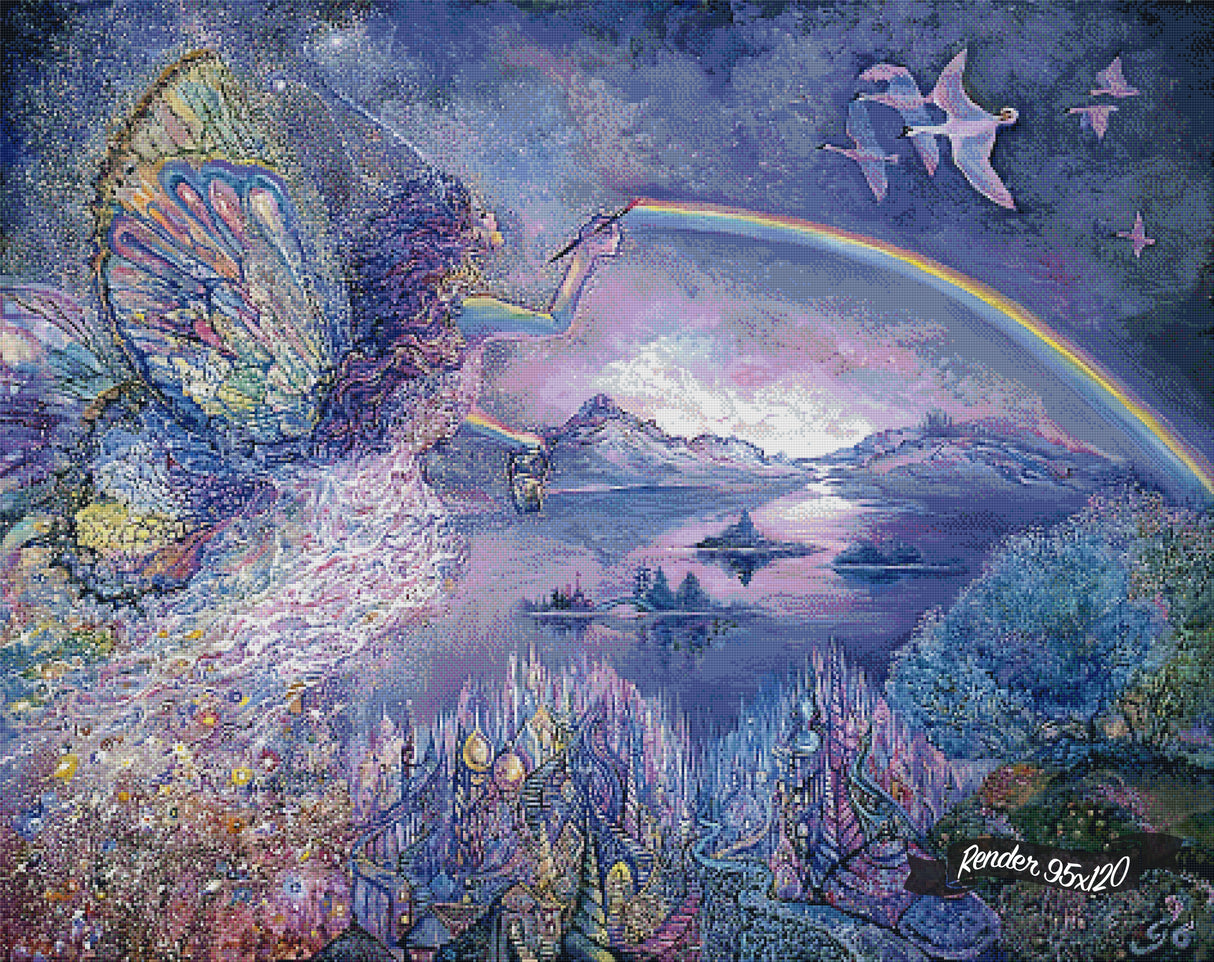 Painting A Rainbow ©Josephine Wall