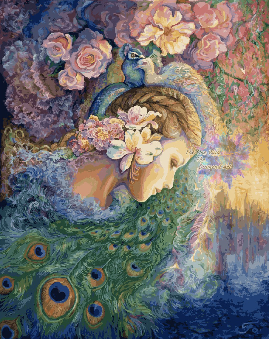 *Paint By Numbers* Peacock Daze ©Josephine Wall