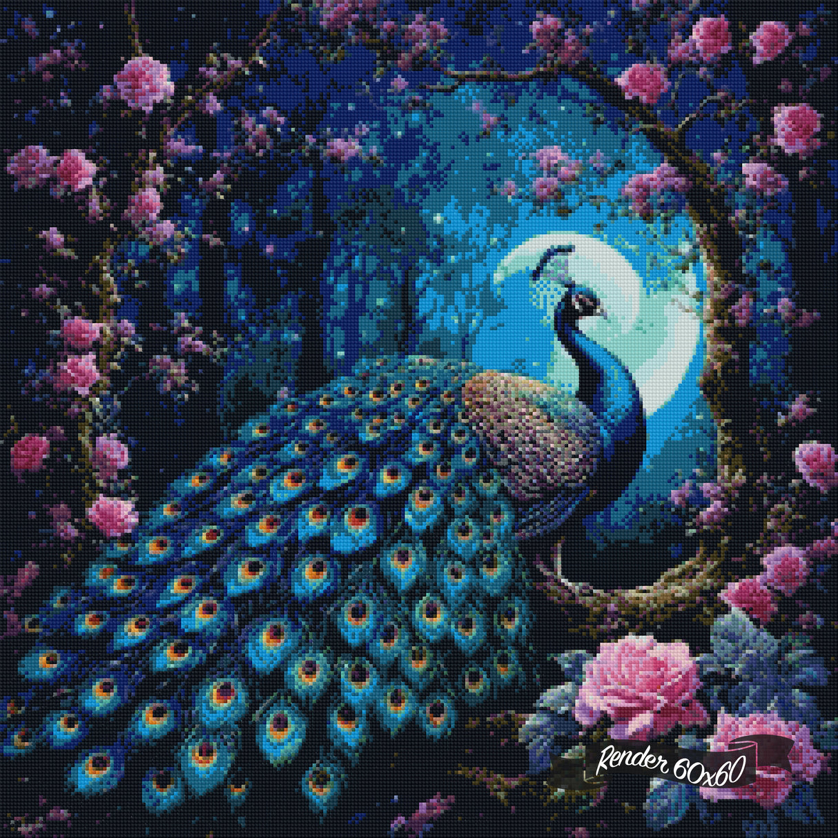 Peacock Moon ©Tabz Jones / GratefulLicensing.com