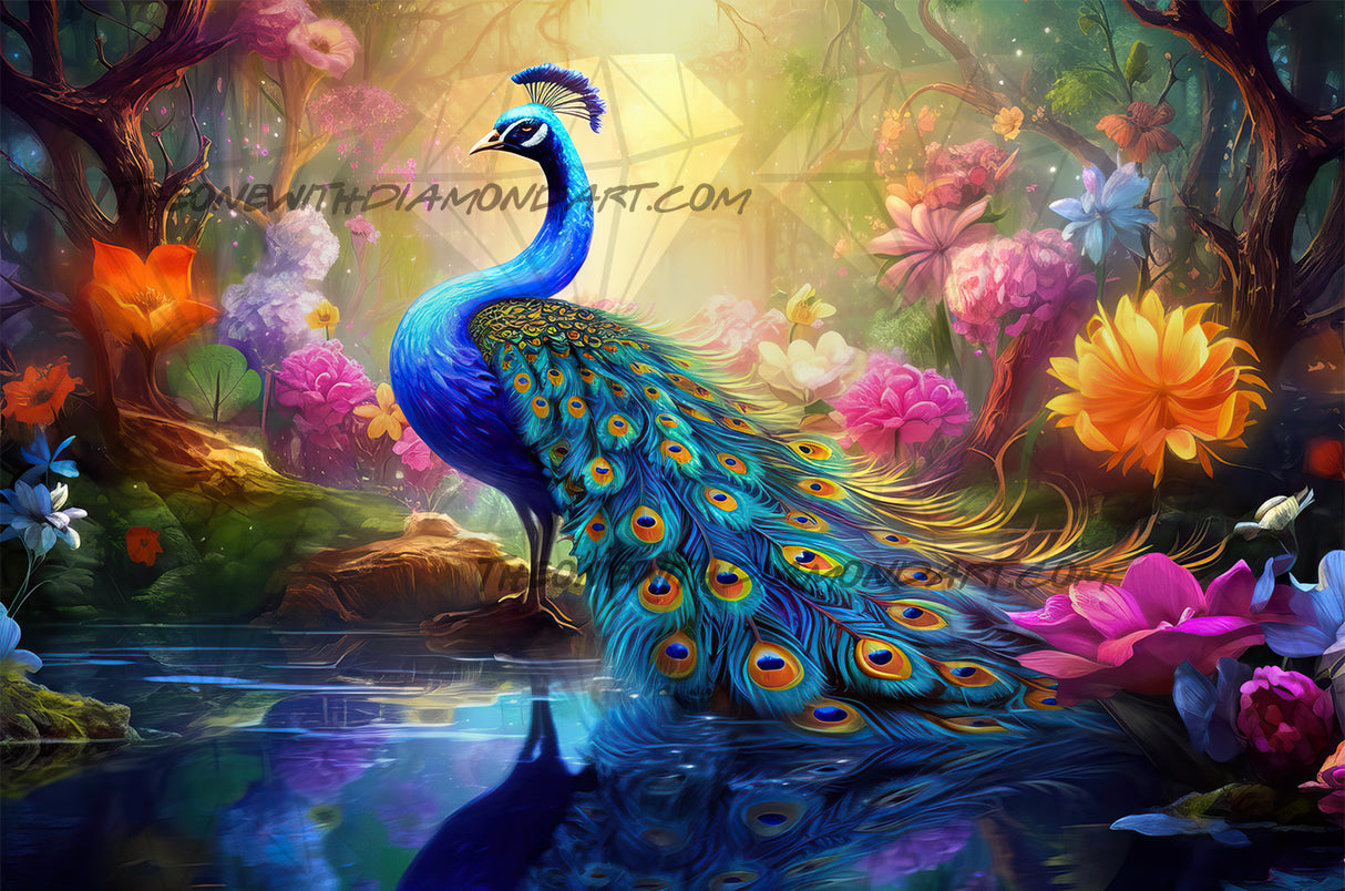 Peacock Pond ©Cocomarshmallow Art
