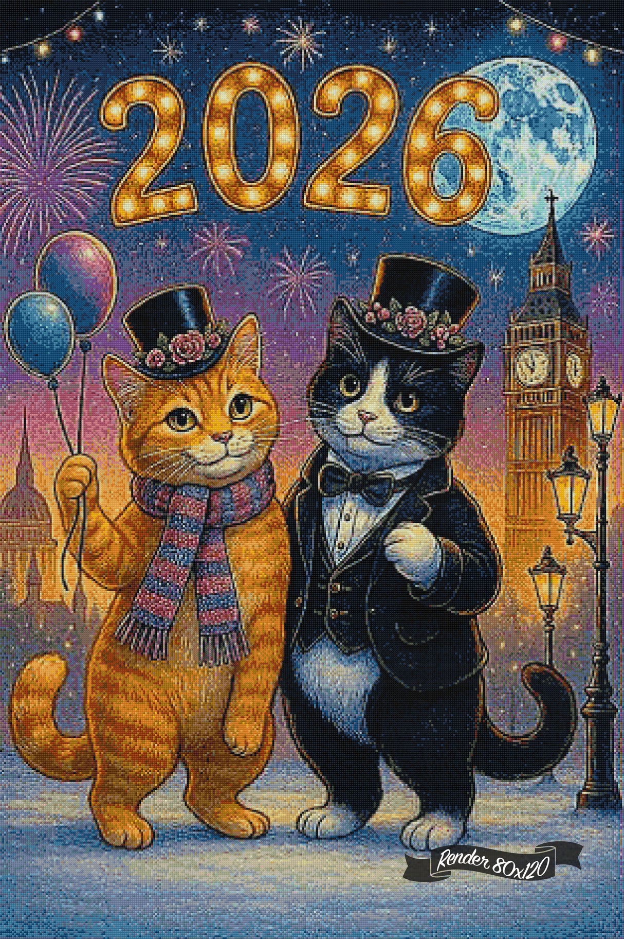 Purrfect New Year ©Theresa Raymer
