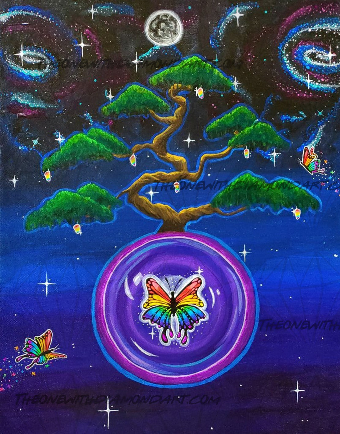 *Hand-Rendered* Moonlight Metamorphosis ©Altered Moon Art