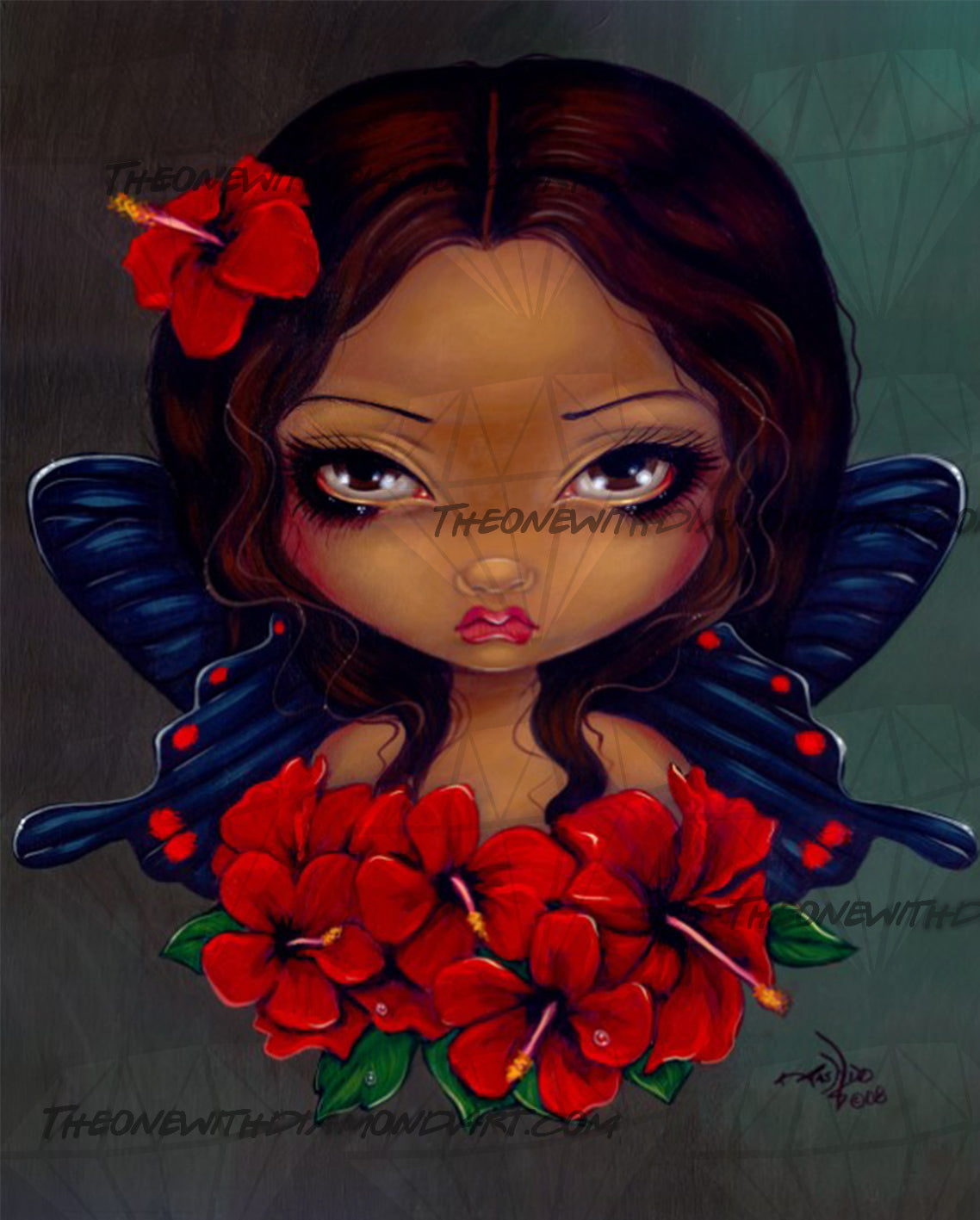 Red Hibiscus Fairy ©Jasmine Becket-Griffith