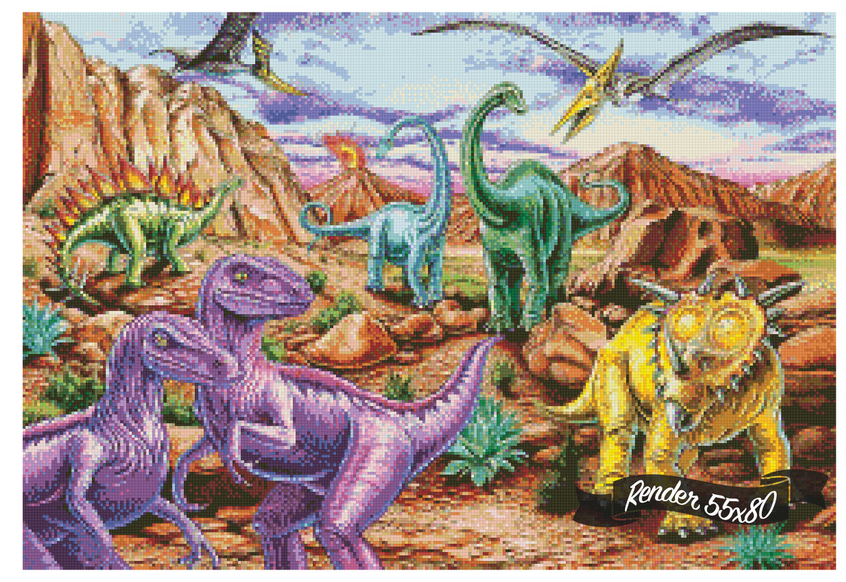 Rocky Mountain Dinos ©Mark Gregory. Licensed by MGL, www.mglart.com