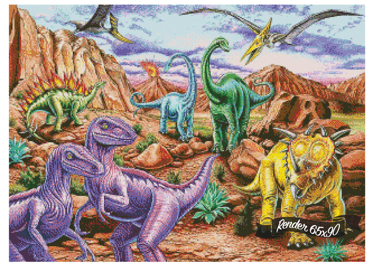 Rocky Mountain Dinos ©Mark Gregory. Licensed by MGL, www.mglart.com