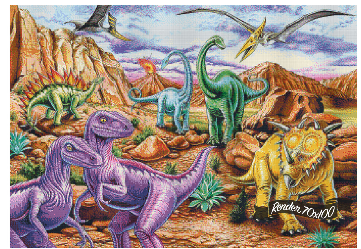 Rocky Mountain Dinos ©Mark Gregory. Licensed by MGL, www.mglart.com