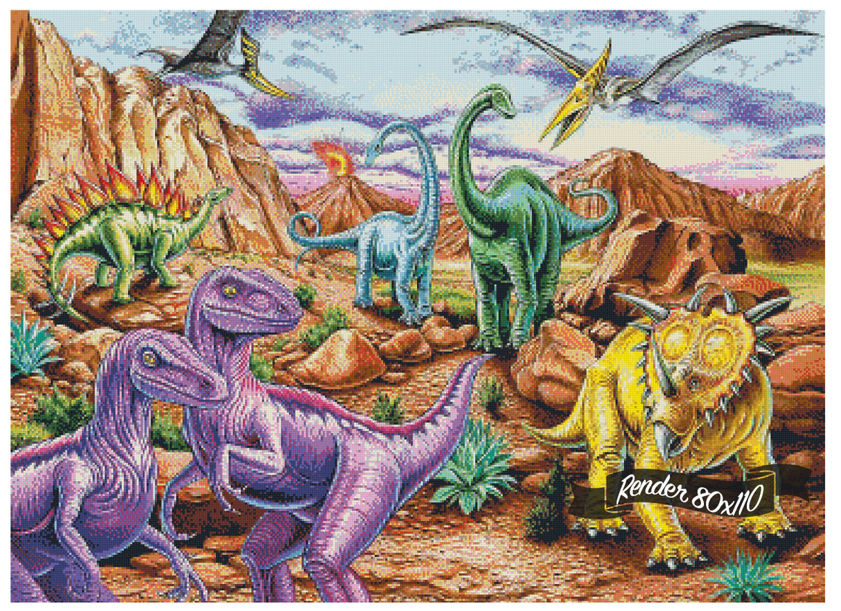Rocky Mountain Dinos ©Mark Gregory. Licensed by MGL, www.mglart.com