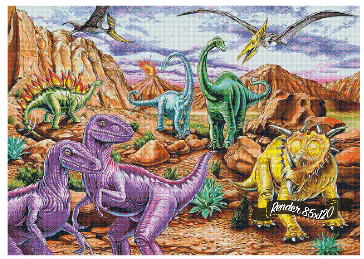 Rocky Mountain Dinos ©Mark Gregory. Licensed by MGL, www.mglart.com