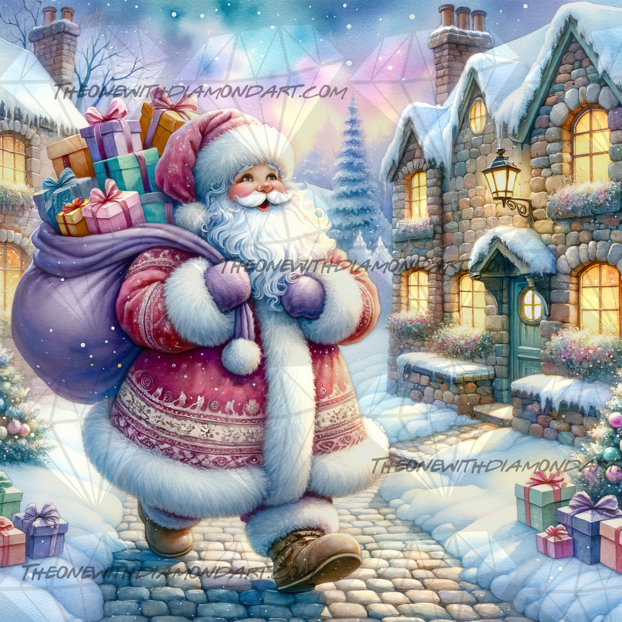 Santa Is Coming To Town ©Cocomarshmallow Art