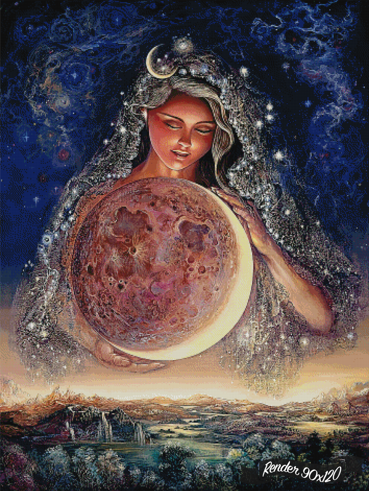 Moon Goddess ©Josephine Wall