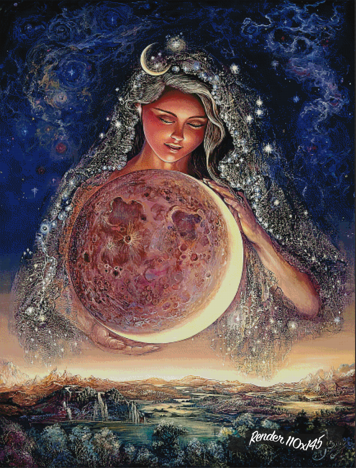 Moon Goddess ©Josephine Wall