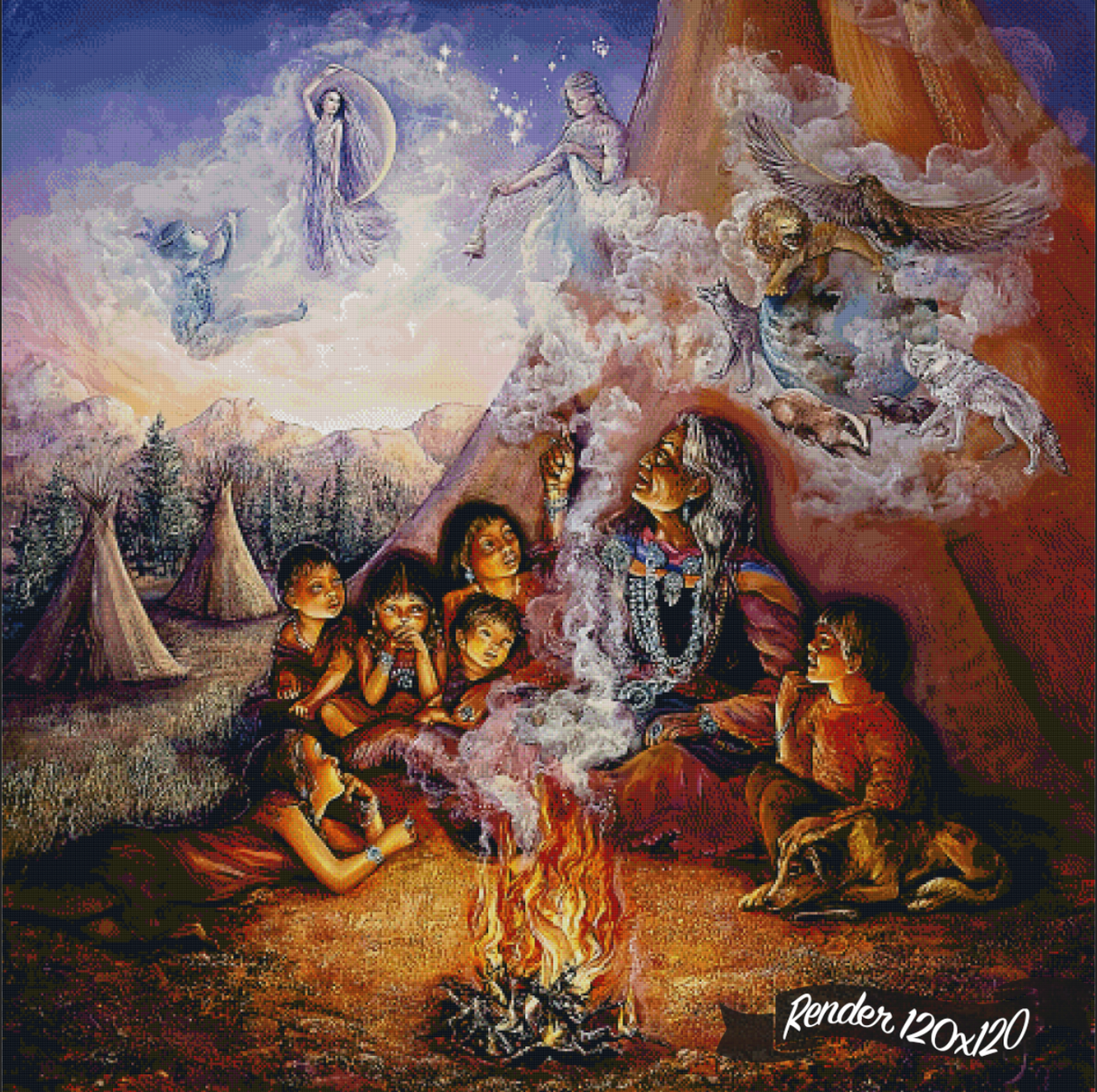 The Story Teller ©Josephine Wall