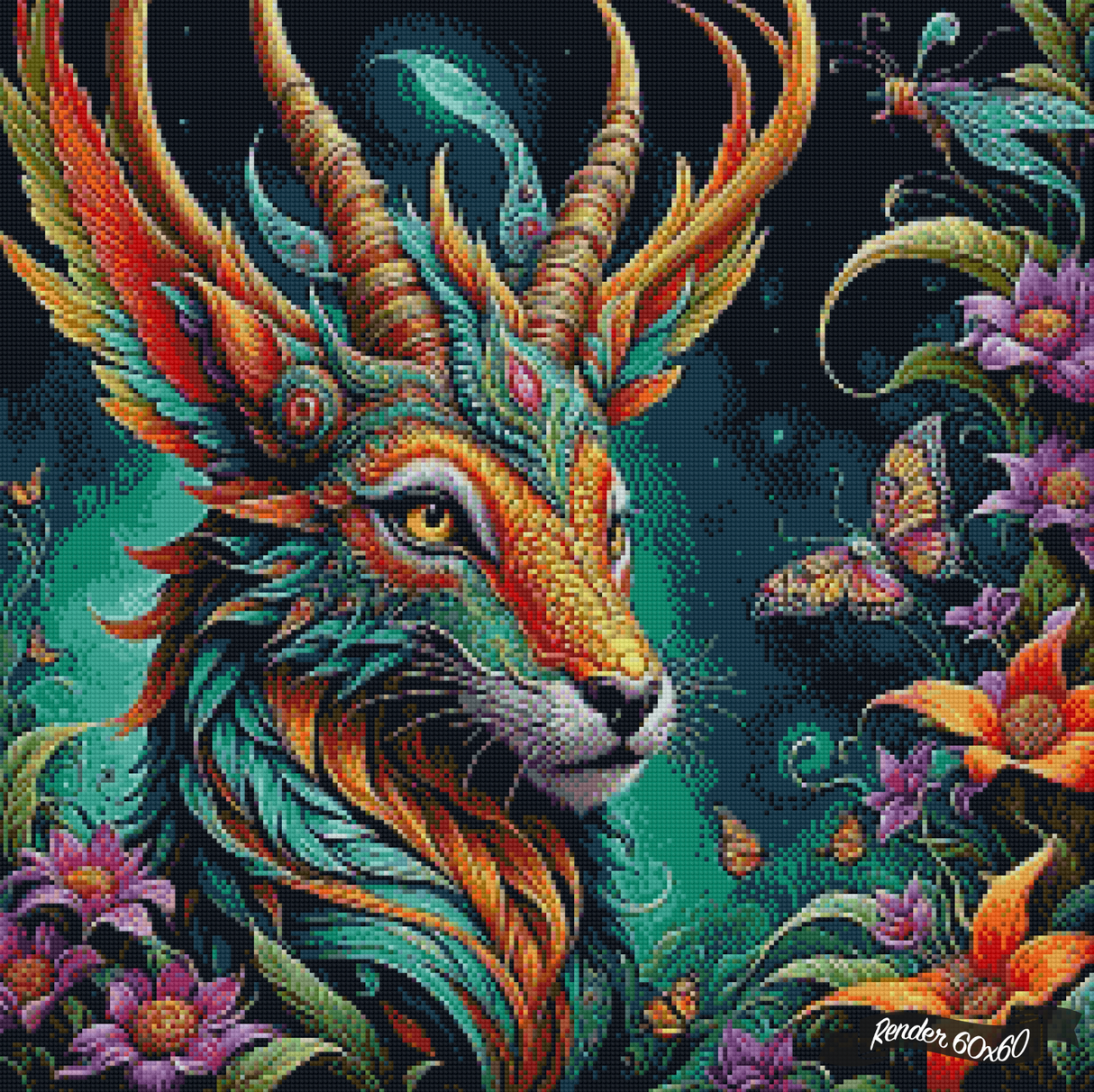 Deer Dragon Hybrid ©Morrigan Austin