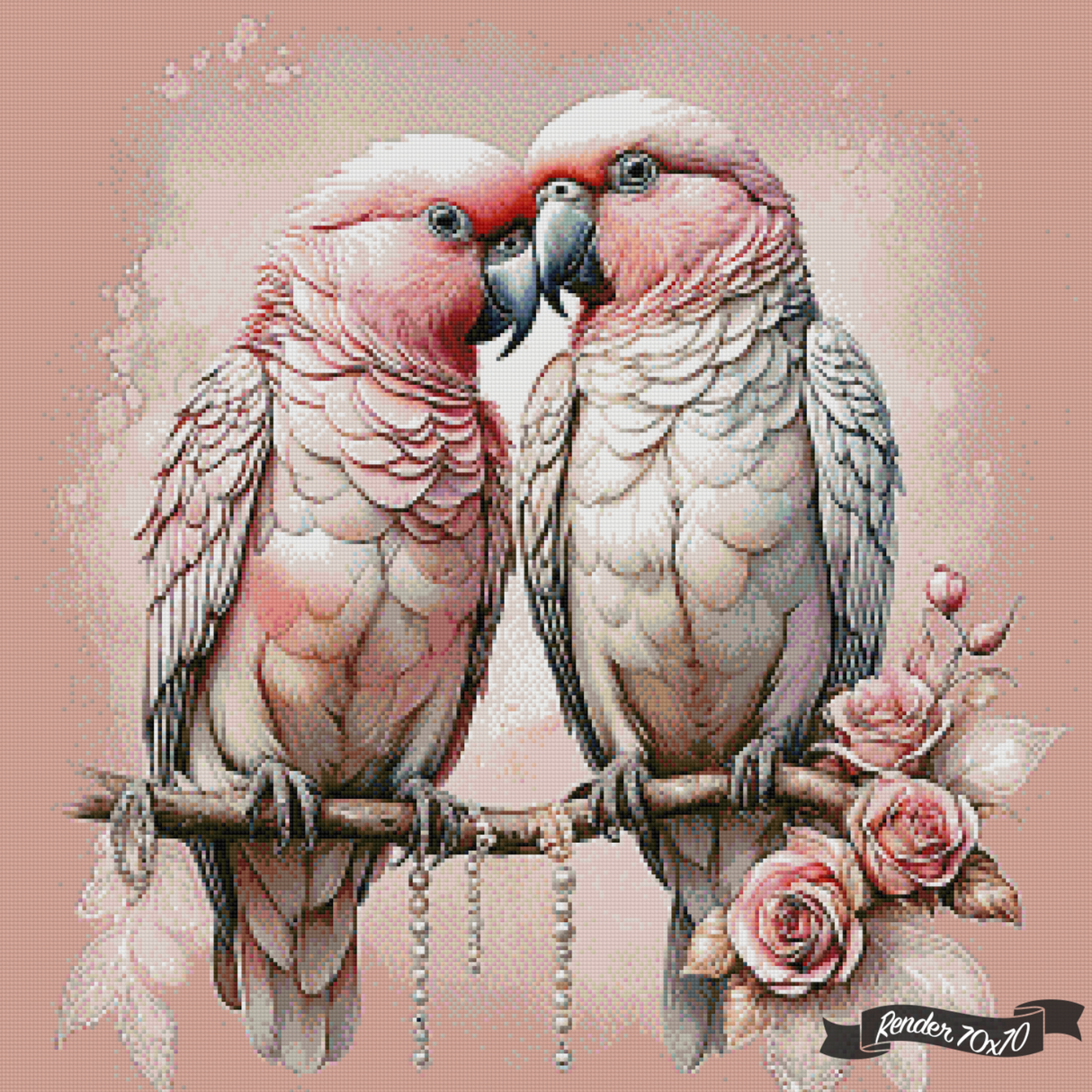 Kissing Parrots ©Jiri_AI