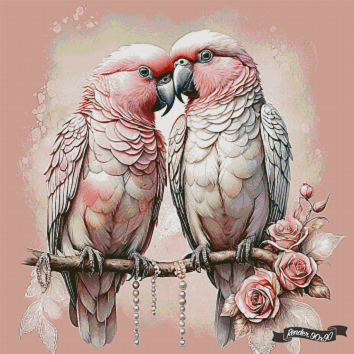 Kissing Parrots ©Jiri_AI