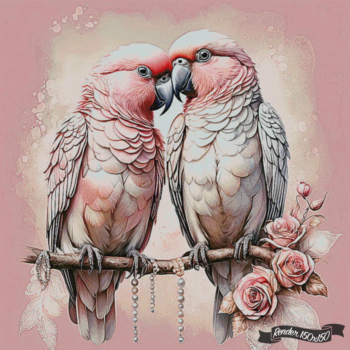 Kissing Parrots ©Jiri_AI