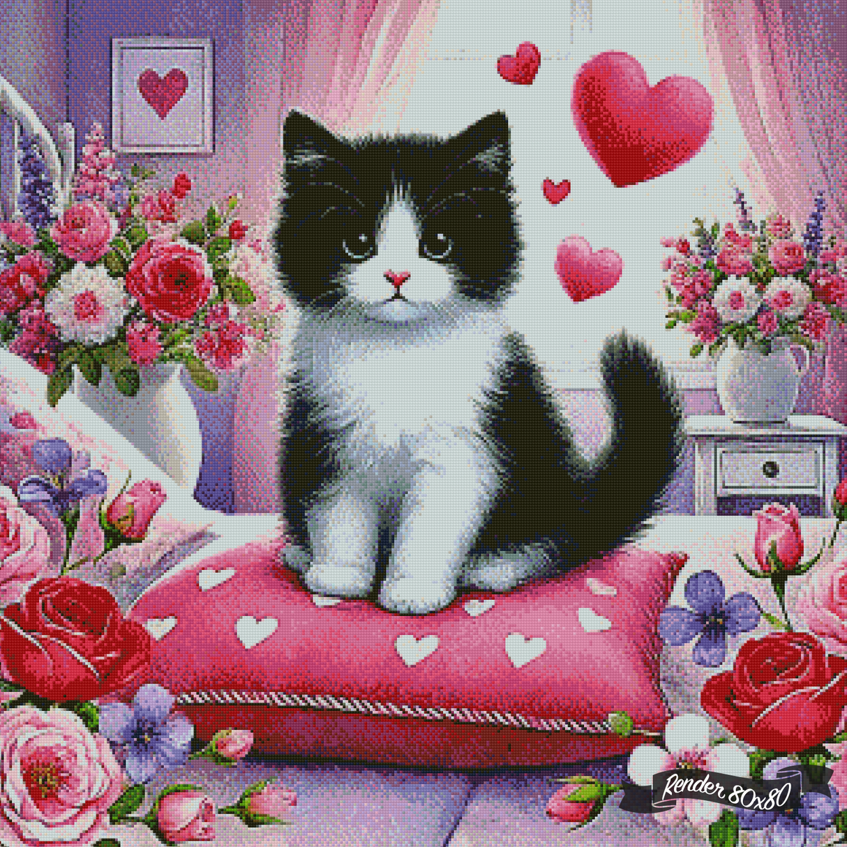 Hearts Of Fluff ©Cocomarshmallow Art