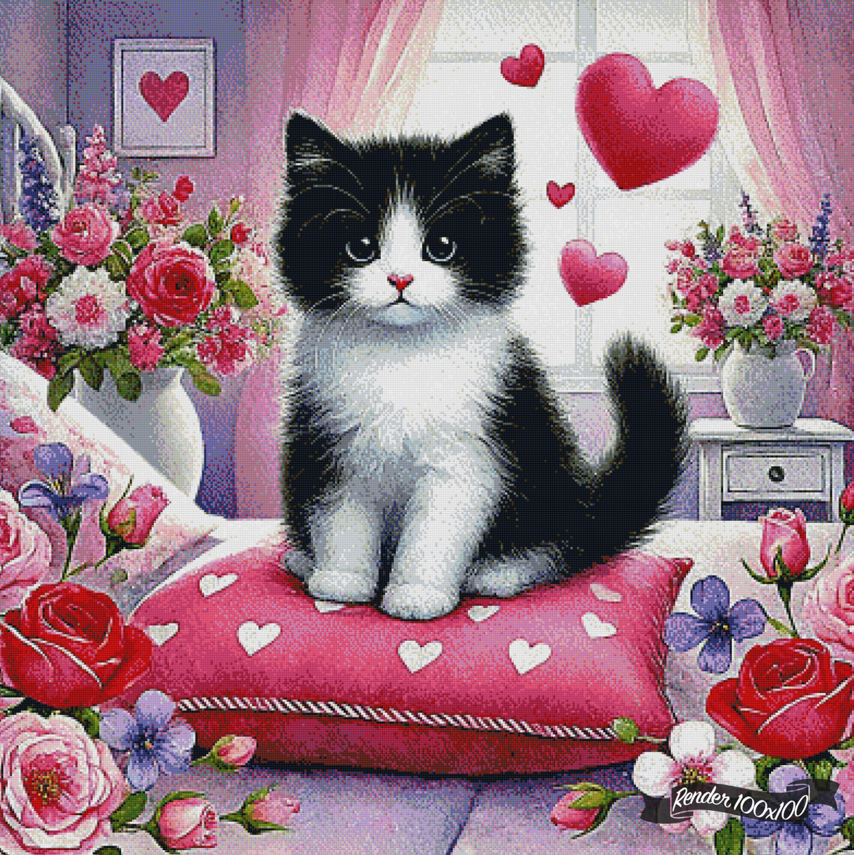 Hearts Of Fluff ©Cocomarshmallow Art
