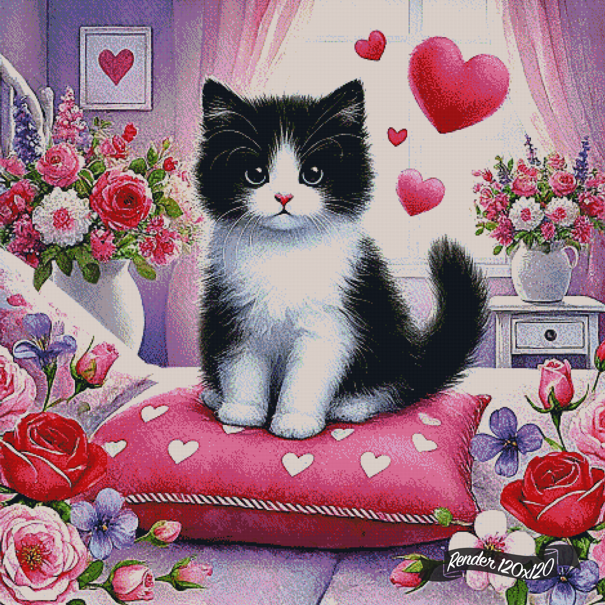 Hearts Of Fluff ©Cocomarshmallow Art