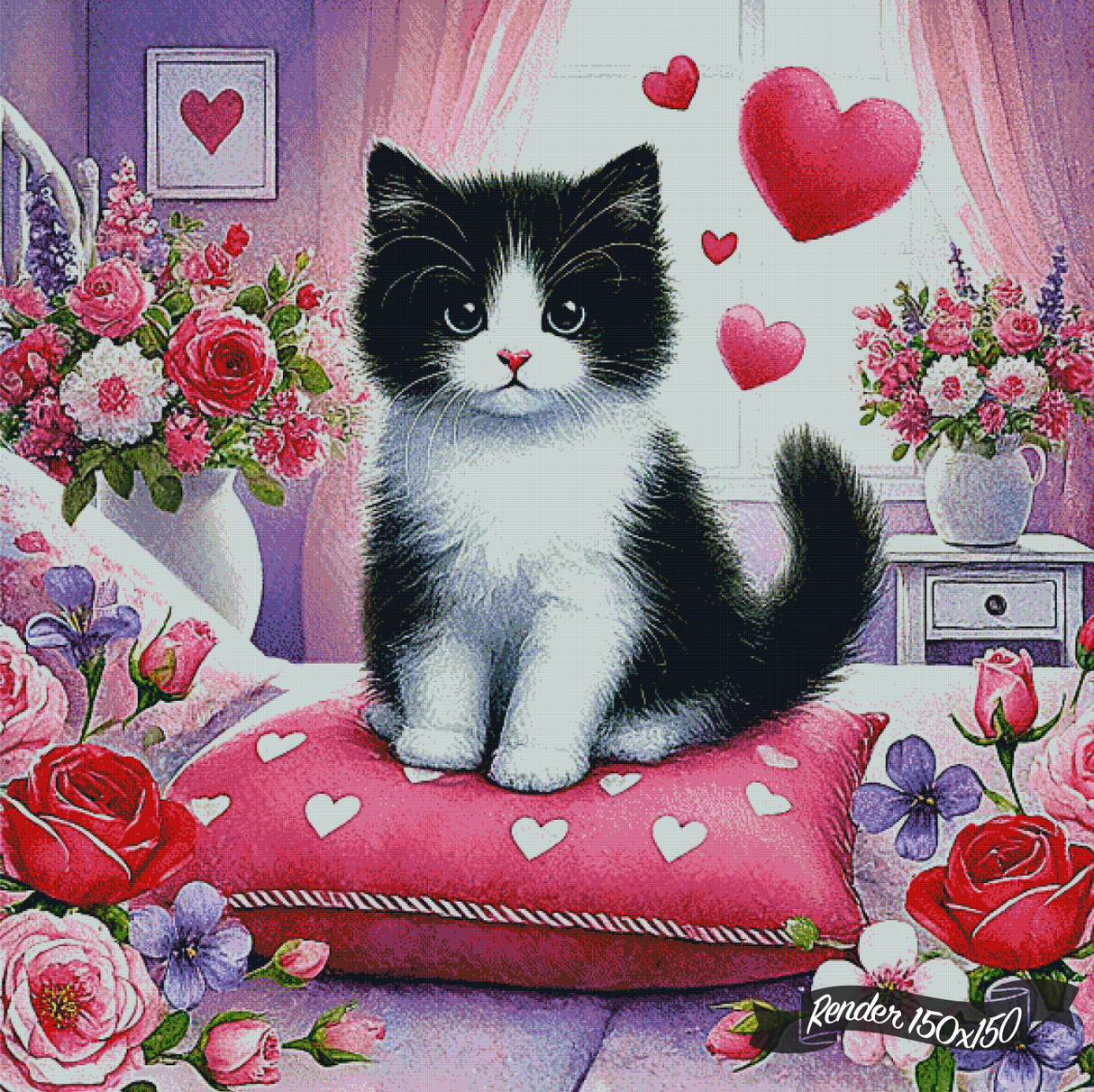 Hearts Of Fluff ©Cocomarshmallow Art