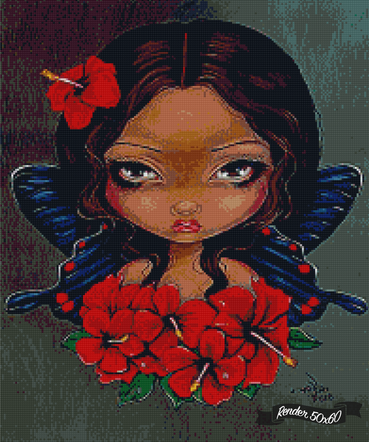 Red Hibiscus Fairy ©Jasmine Becket-Griffith