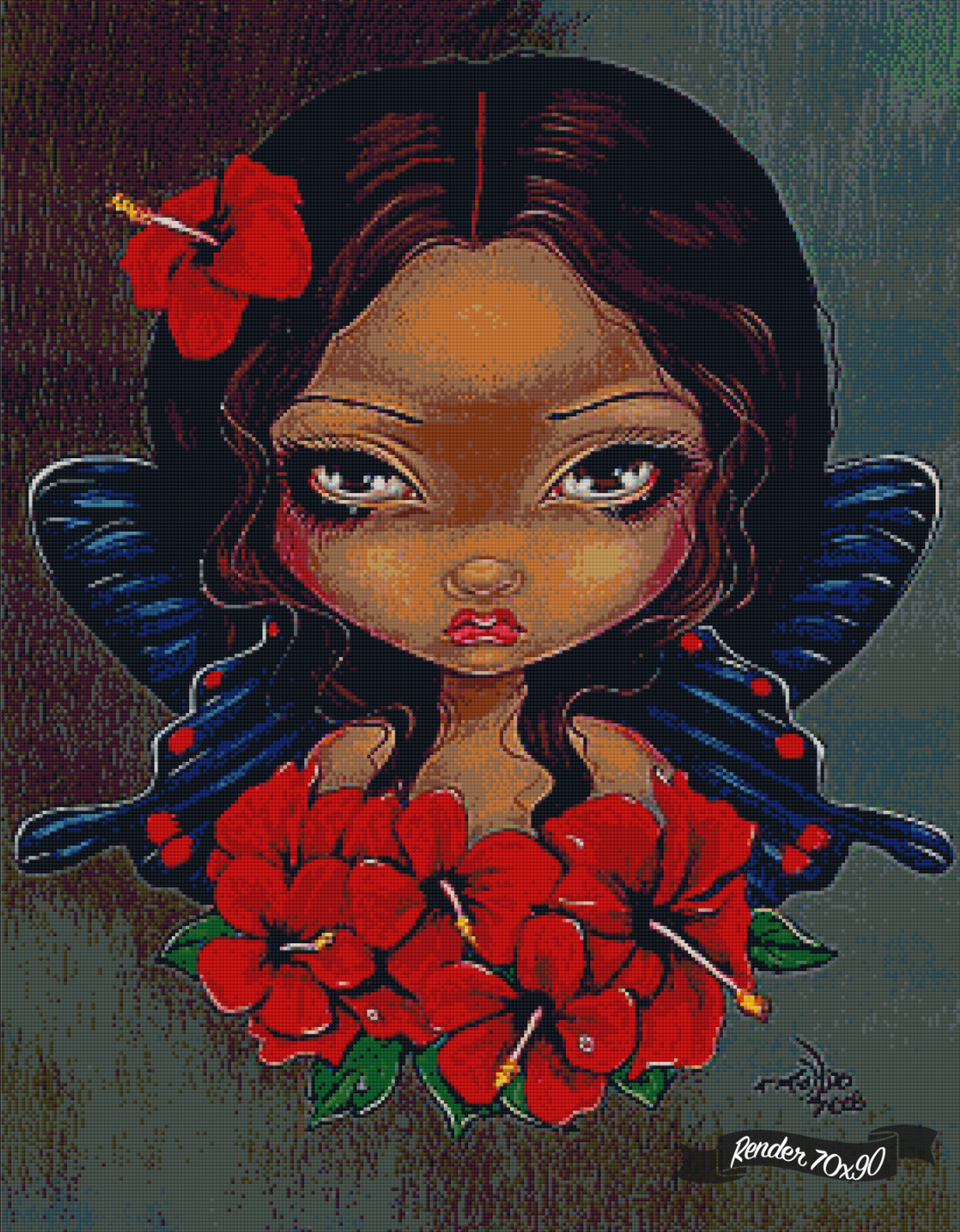 Red Hibiscus Fairy ©Jasmine Becket-Griffith