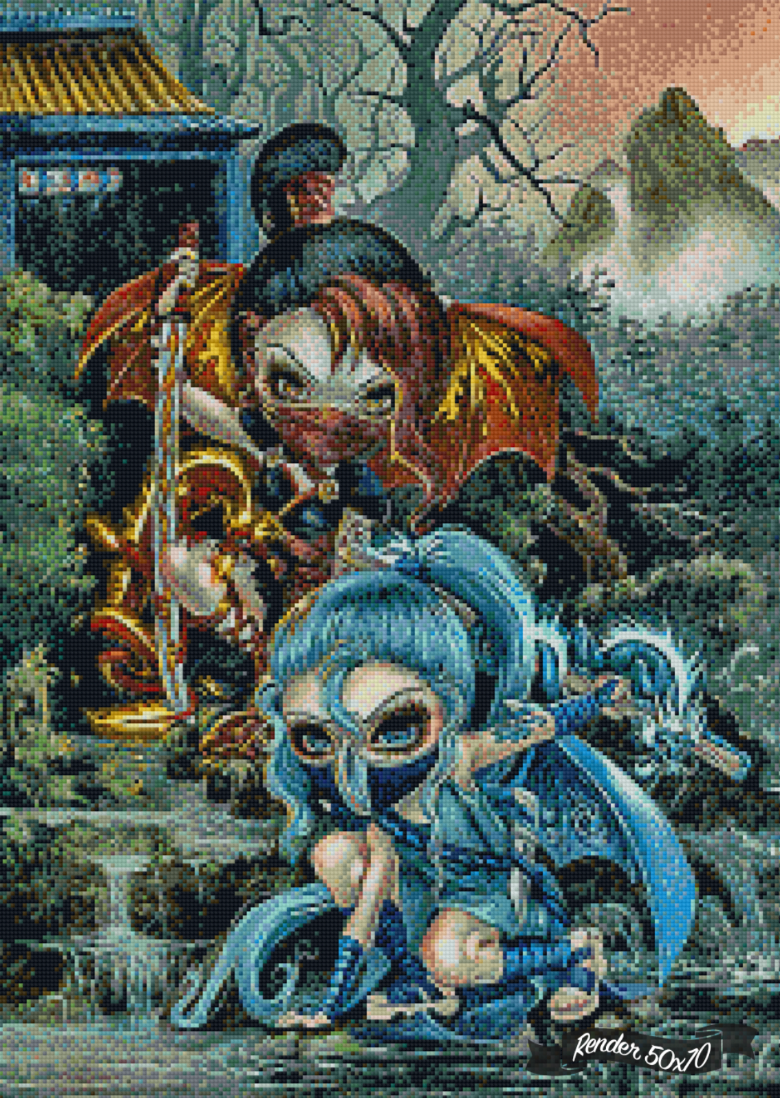 Ninja Dragonlings ©Jasmine Becket-Griffith