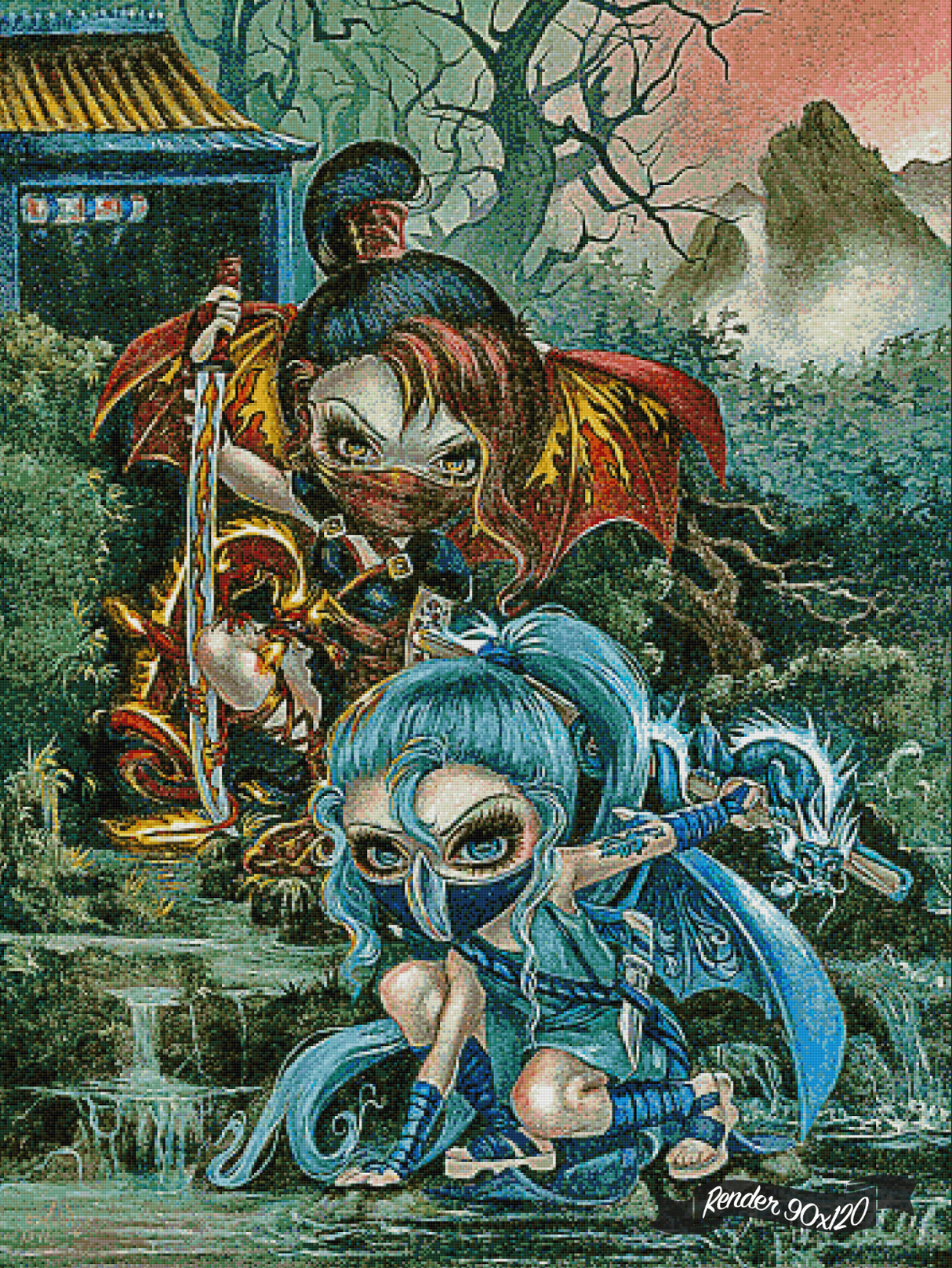 Ninja Dragonlings ©Jasmine Becket-Griffith