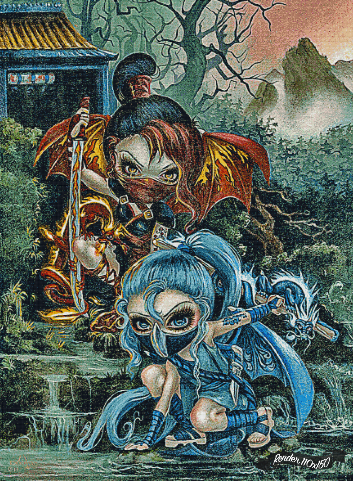 Ninja Dragonlings ©Jasmine Becket-Griffith
