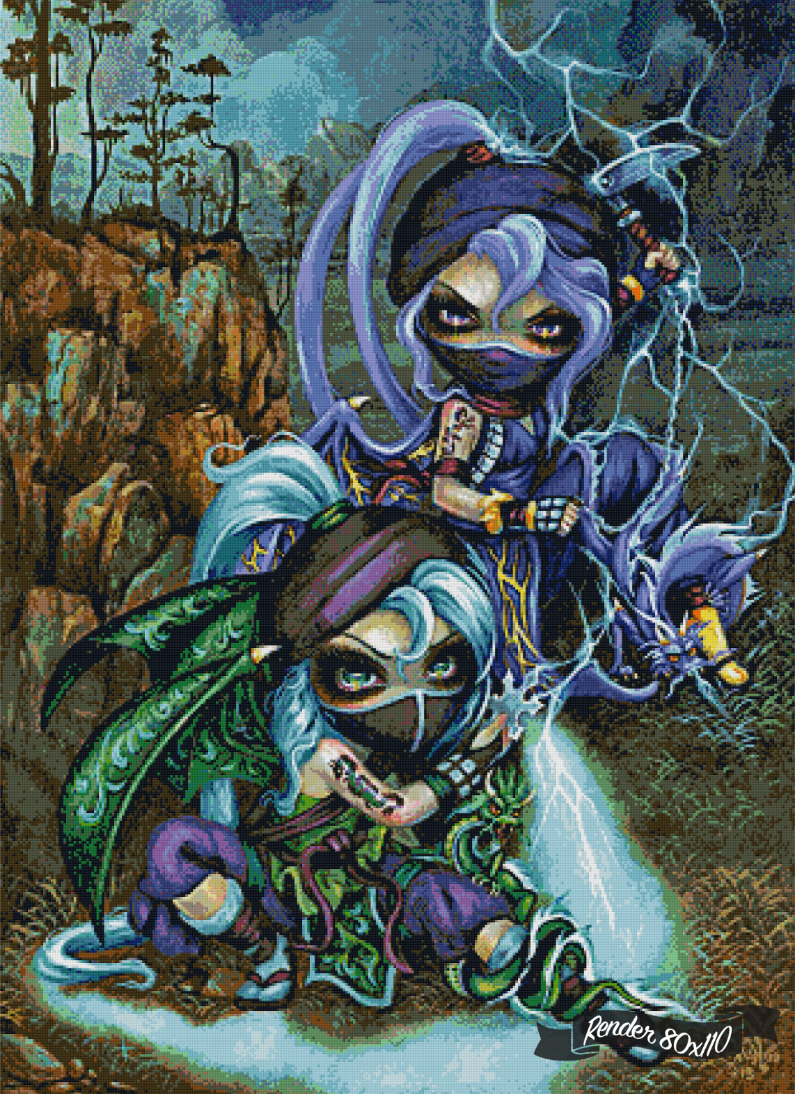Ninja Dragonlings 2 ©Jasmine Becket-Griffith