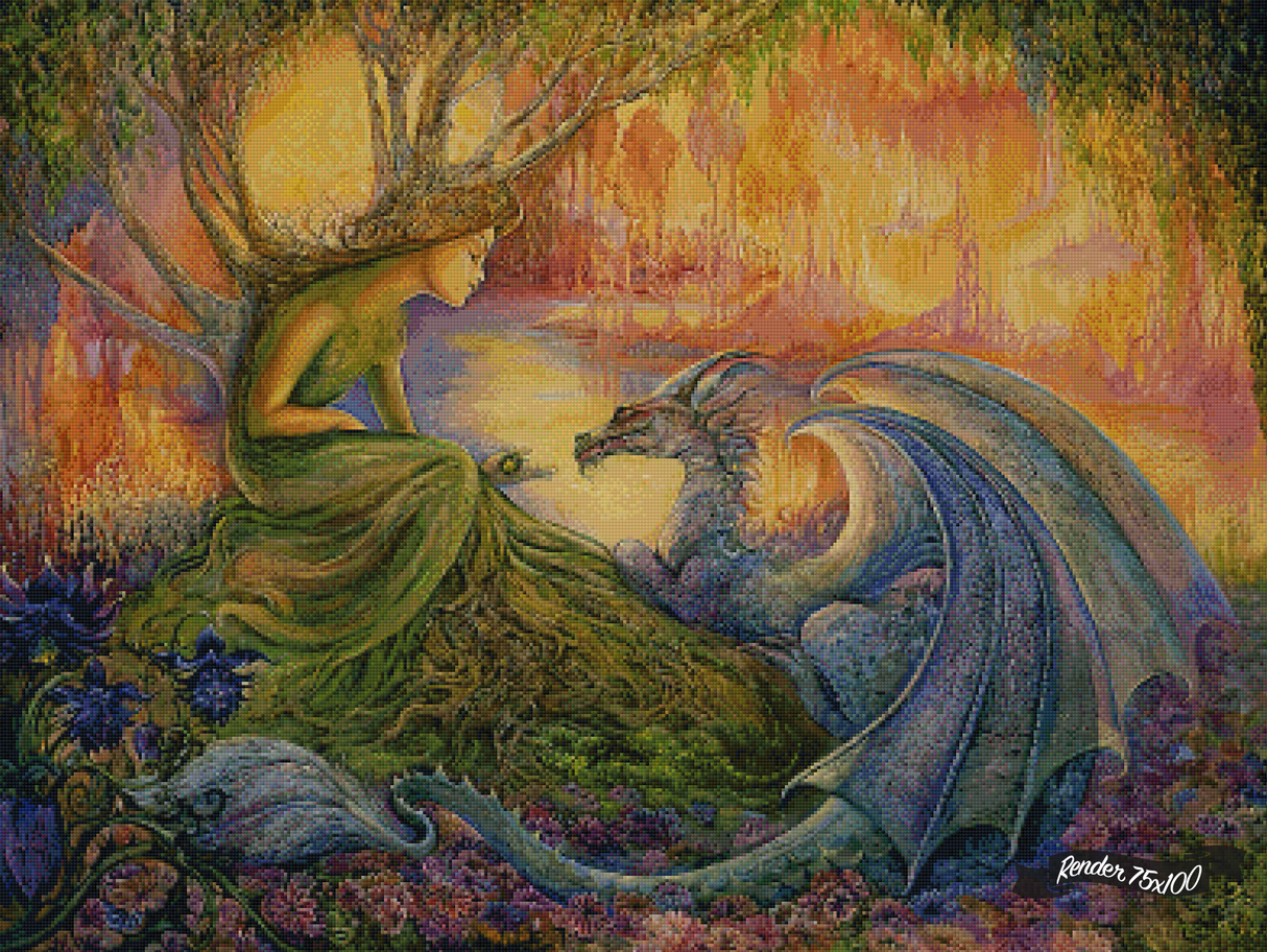 The Dryad And The Dragon ©Josephine Wall