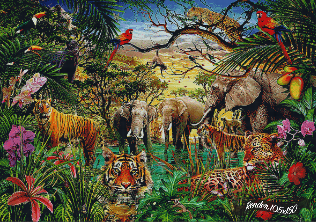 Jungle Wildlife ©Ciro Marchetti. Licensed by MGL, www.mglart.com
