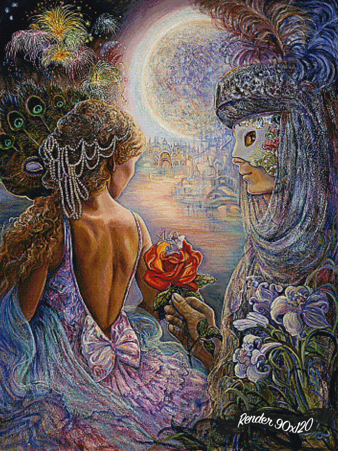 Masque Of Love ©Josephine Wall