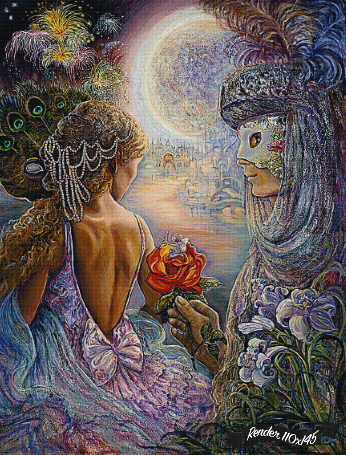 Masque Of Love ©Josephine Wall