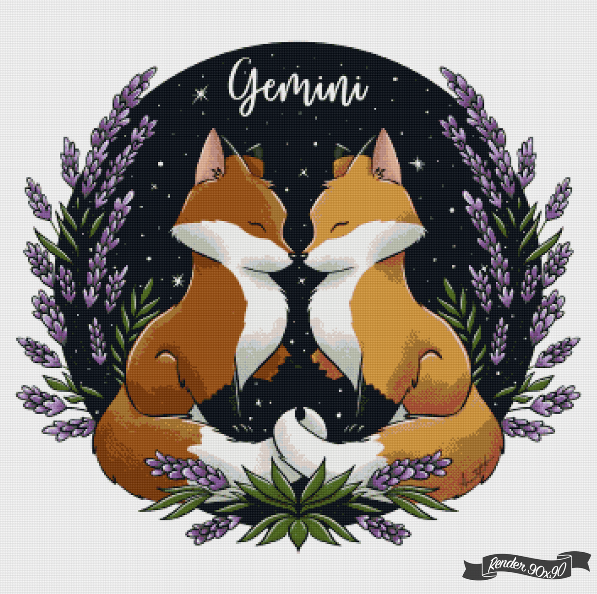 Cute Gemini ©Parente Illustration