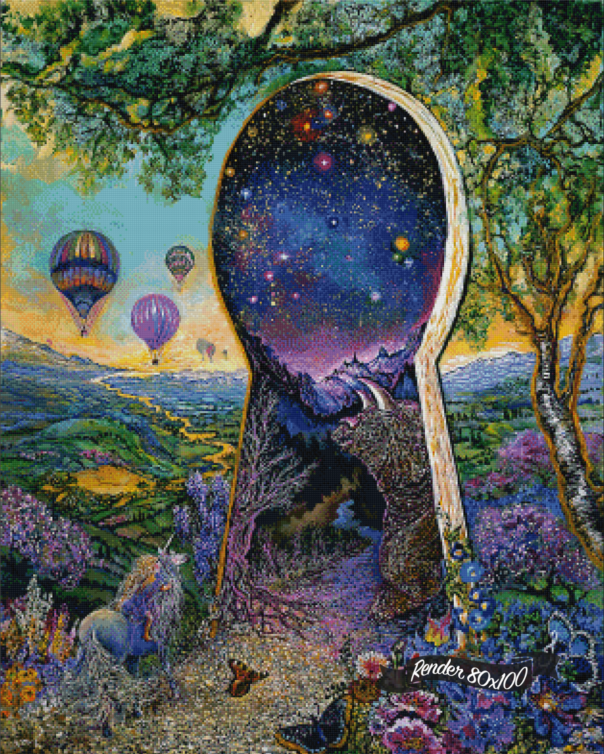 Through The Keyhole 2 ©Josephine Wall