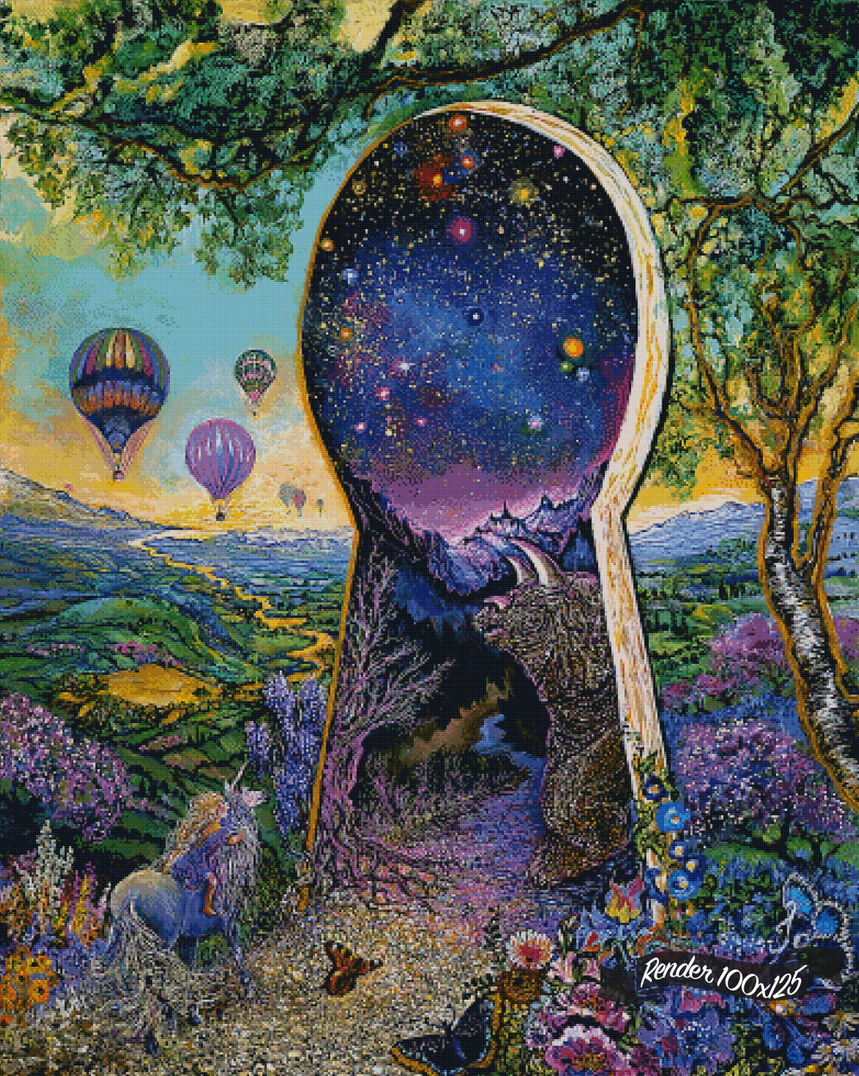 Through The Keyhole 2 ©Josephine Wall