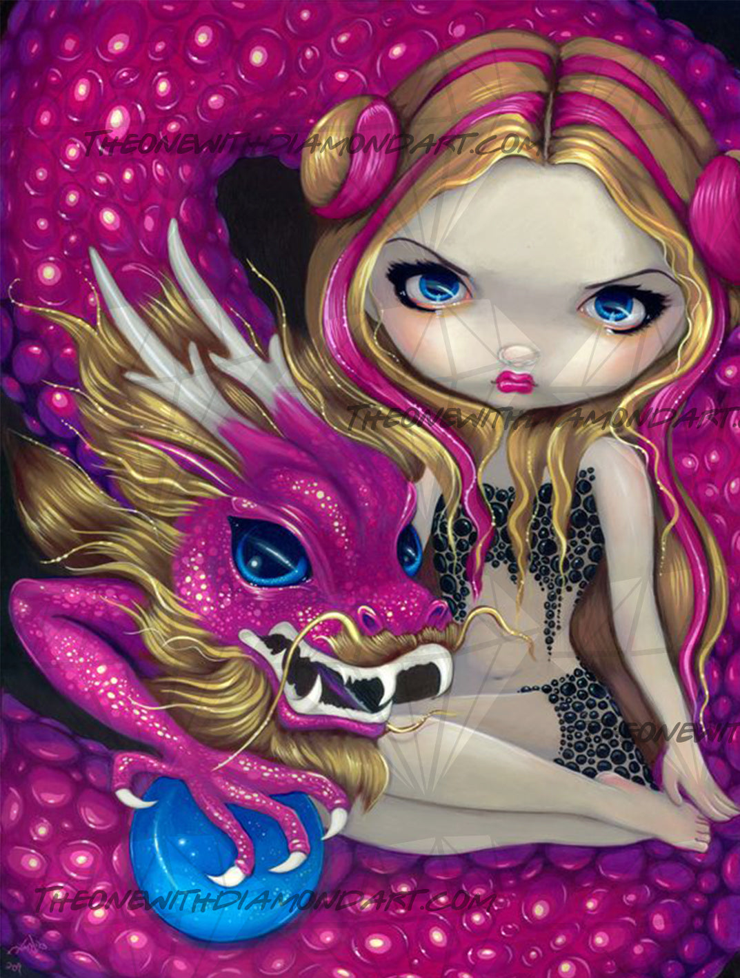 Shimmering Pink Dragon ©Jasmine Becket-Griffith