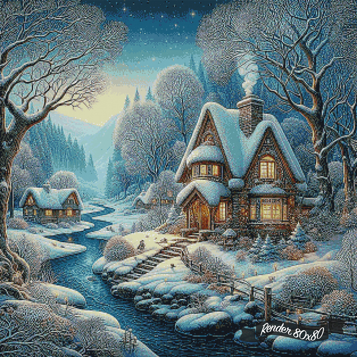 Snowfall in the Hidden Valley ©Morgana Fantasy AI
