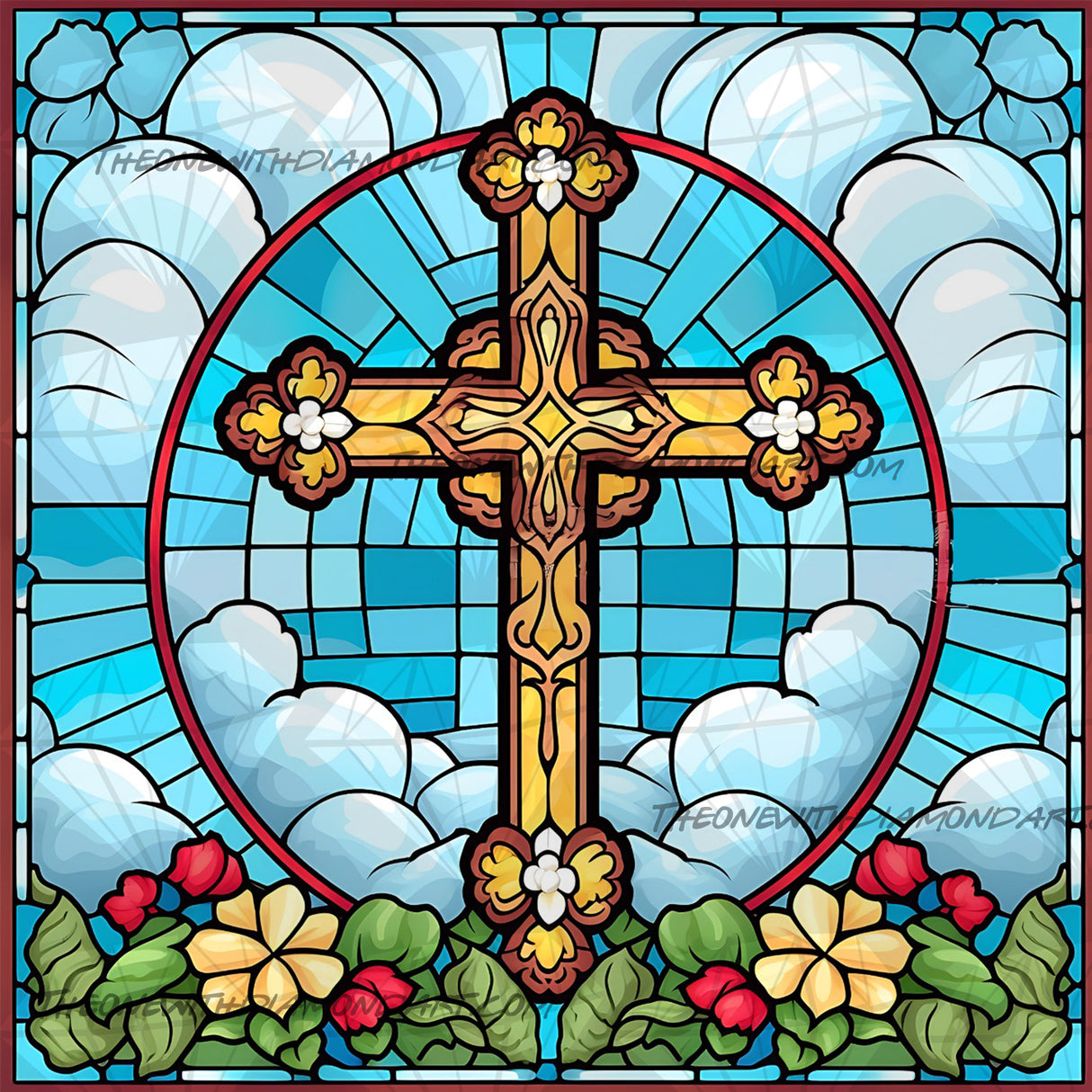 Stained Glass Cross