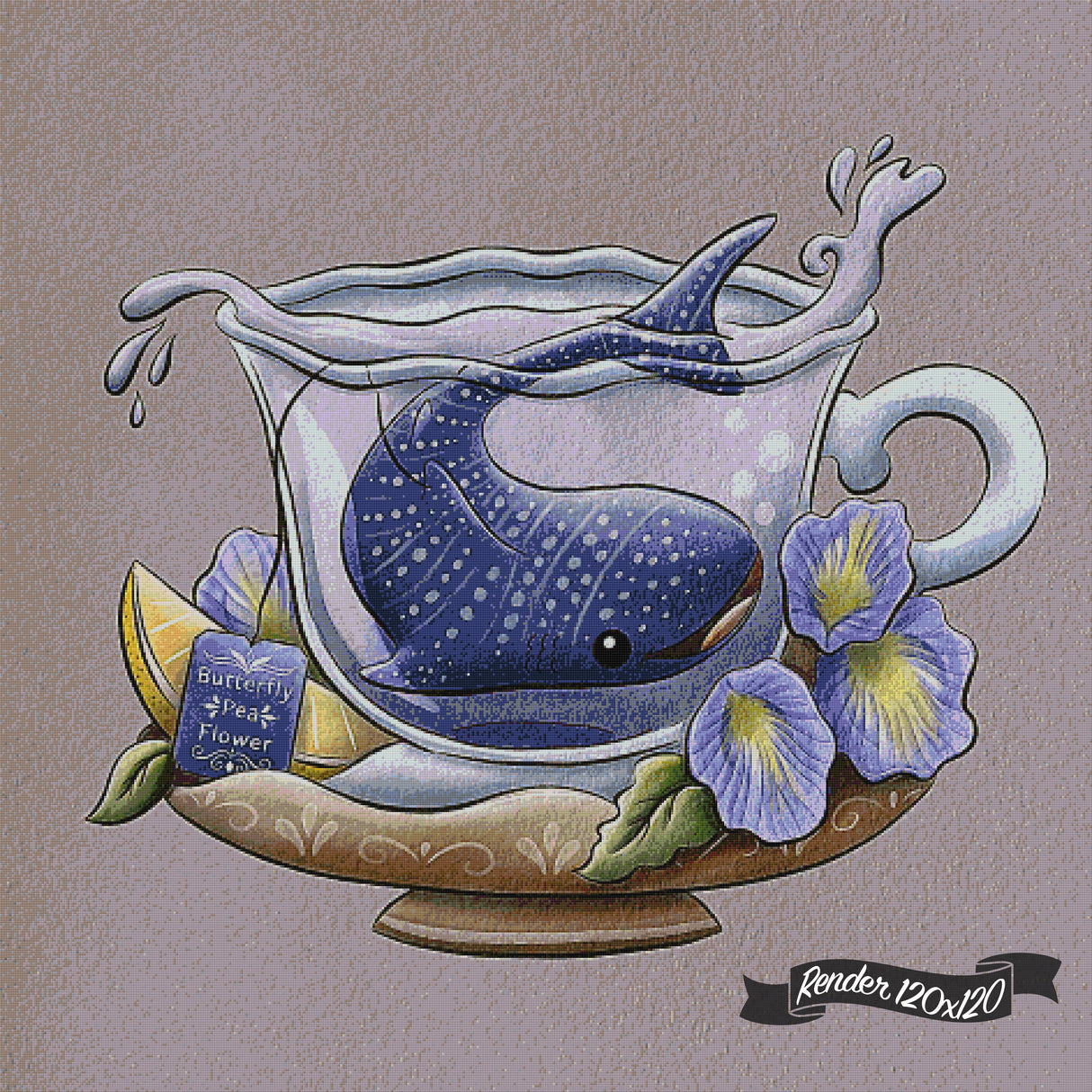 Tea Collective - Whale Shark ©Parente Illustration