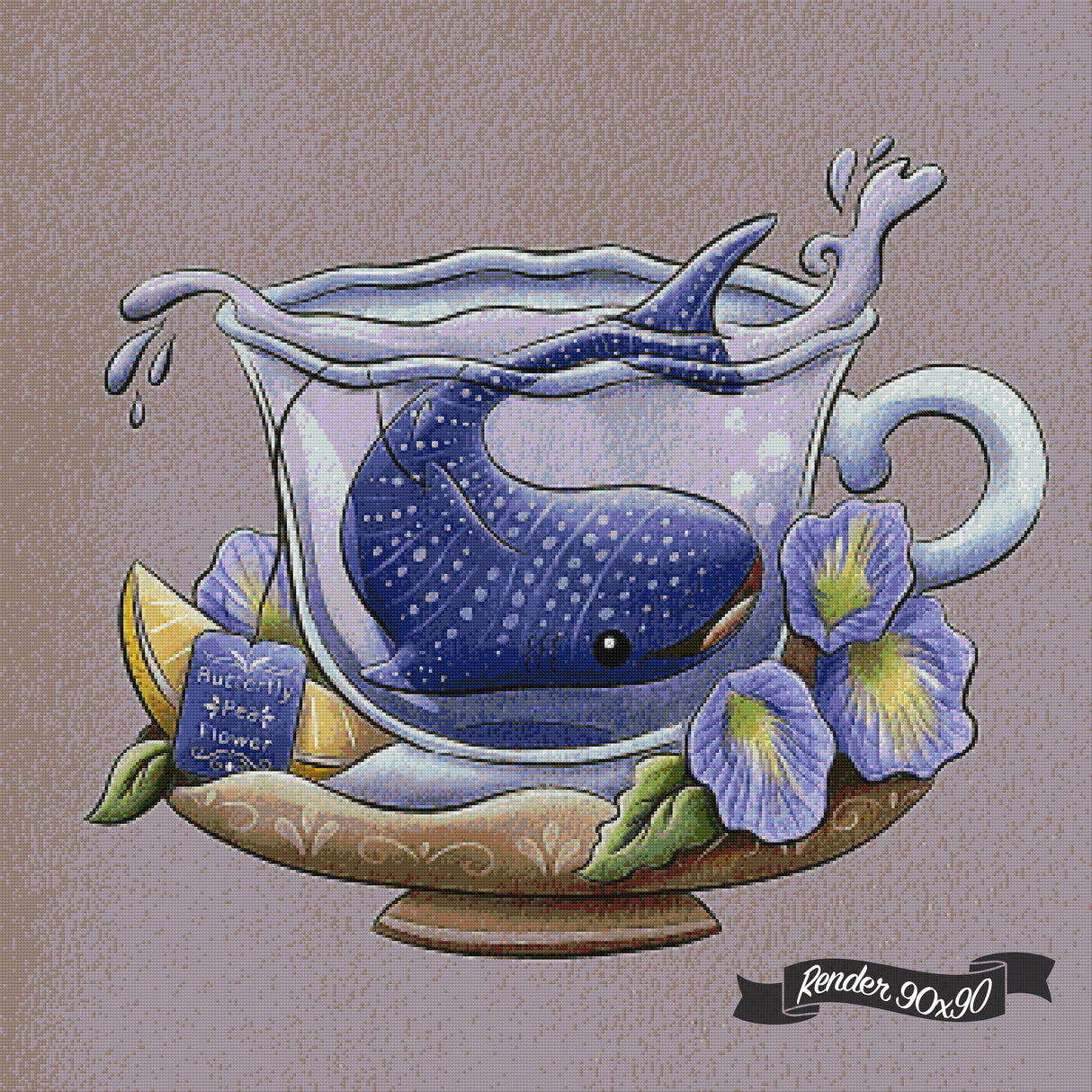Tea Collective - Whale Shark ©Parente Illustration