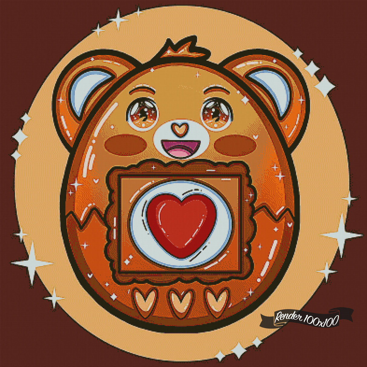 Tenderheart Bear ©Aaliyah @Craftie Nymphs