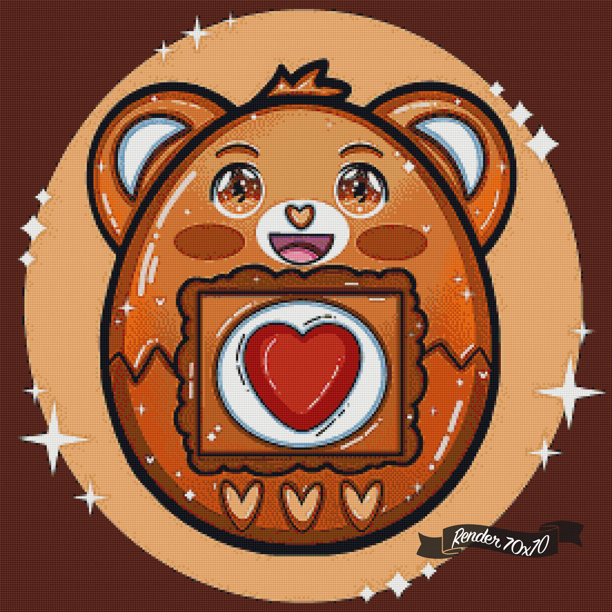 Tenderheart Bear ©Aaliyah @Craftie Nymphs