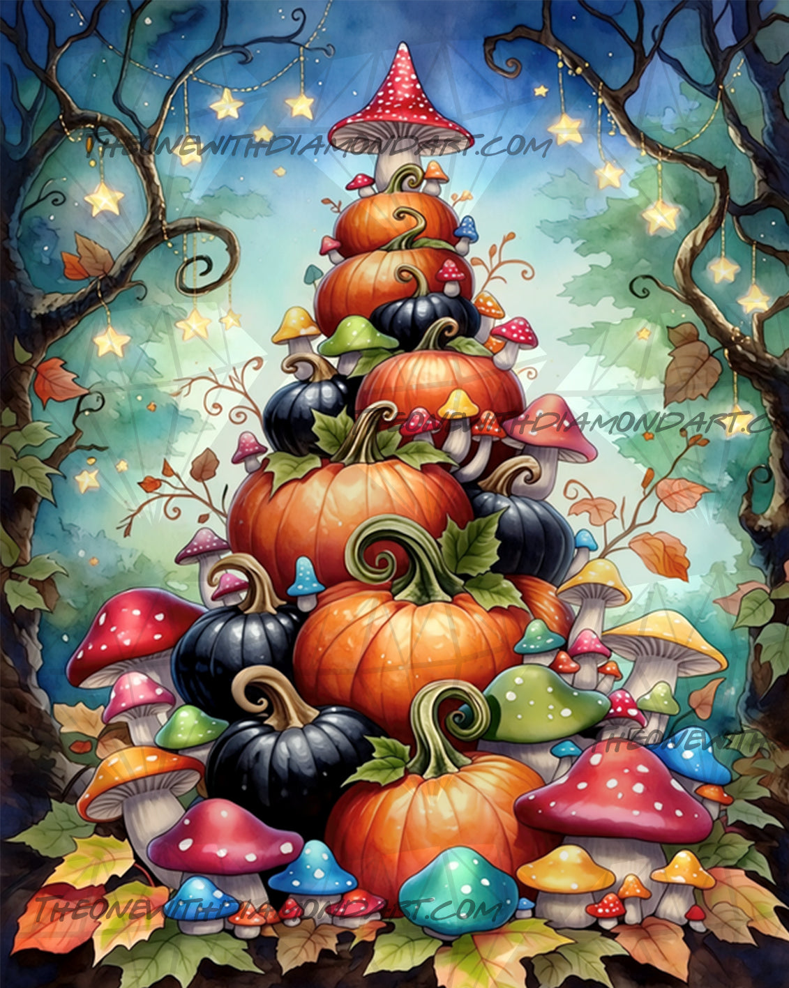 The Curious Pumpkin Tree ©Cocomarshmallow Art