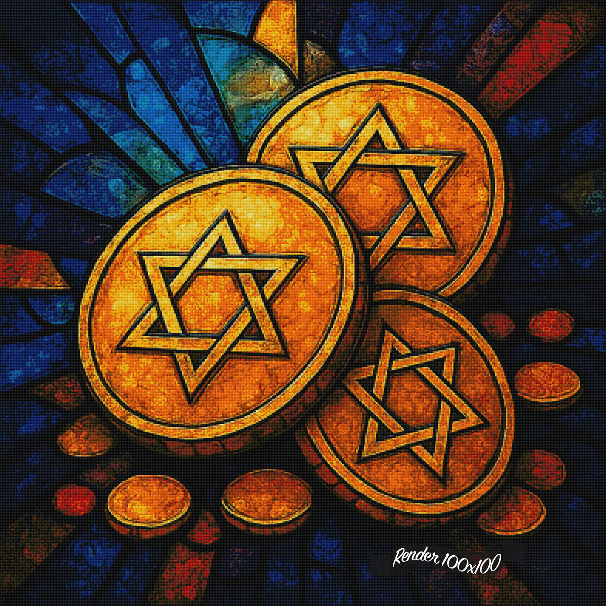 The Giving Of Gelt ©The One With The Diamond Art