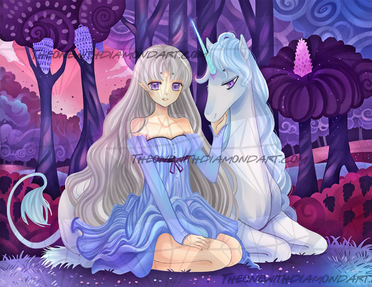 *Hand-Rendered* The Last Unicorn ©Larienne