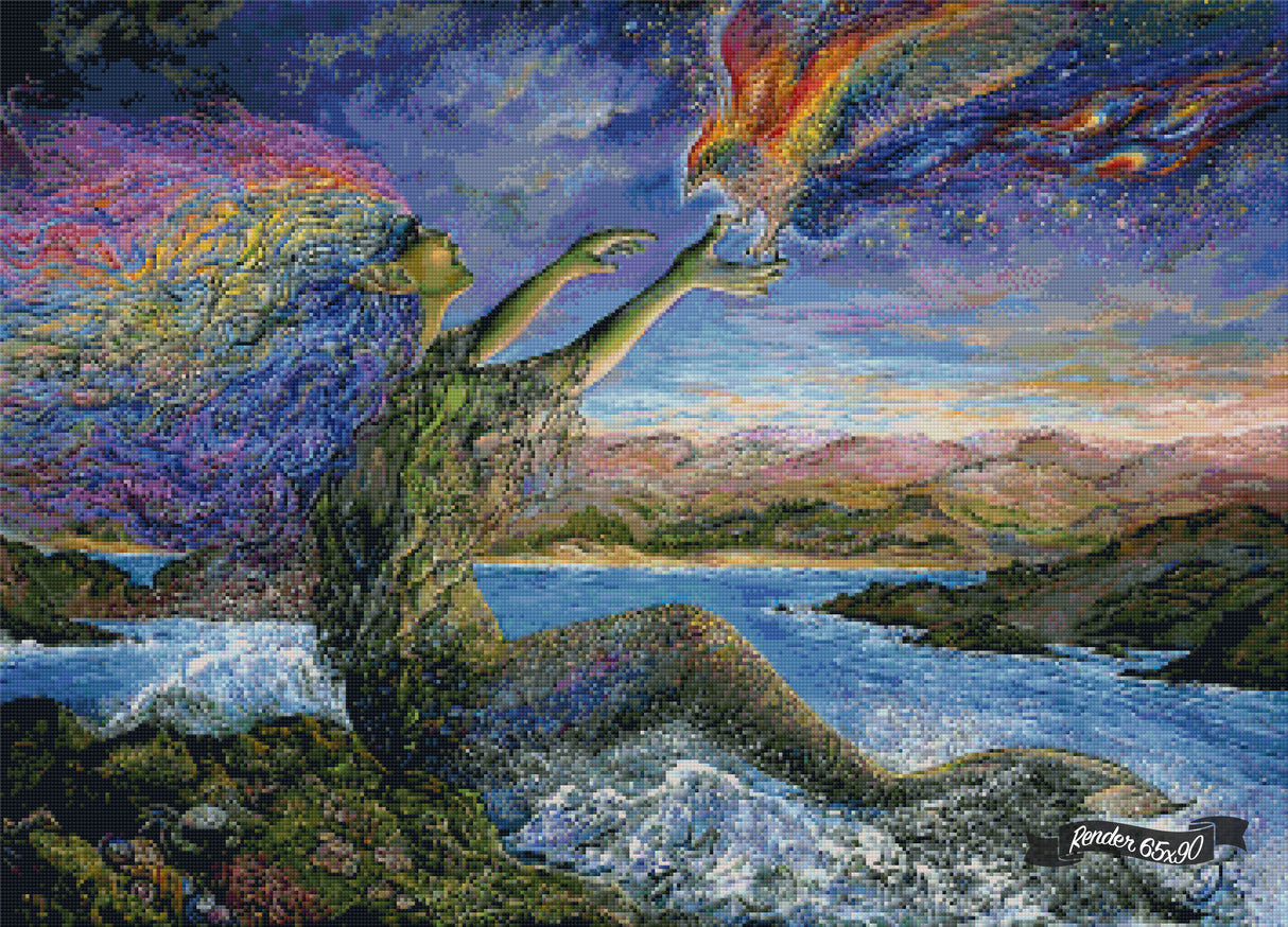 The Mermaid And The Phoenix* ©Josephine Wall