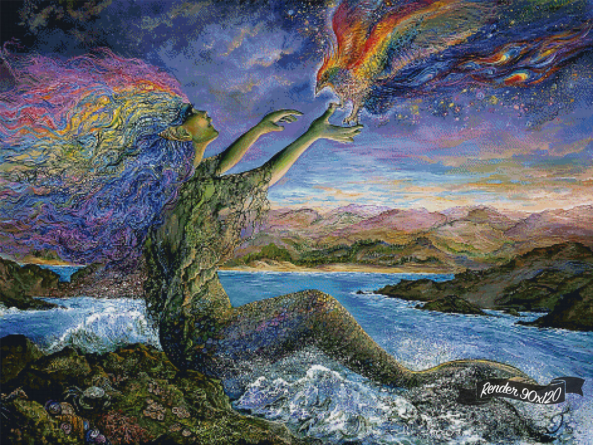 The Mermaid And The Phoenix* ©Josephine Wall