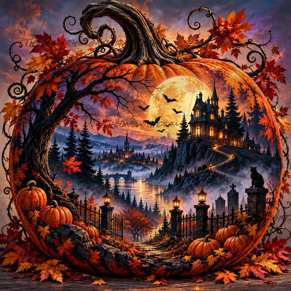 The Pumpkin Portal ©The One With The Diamond Art